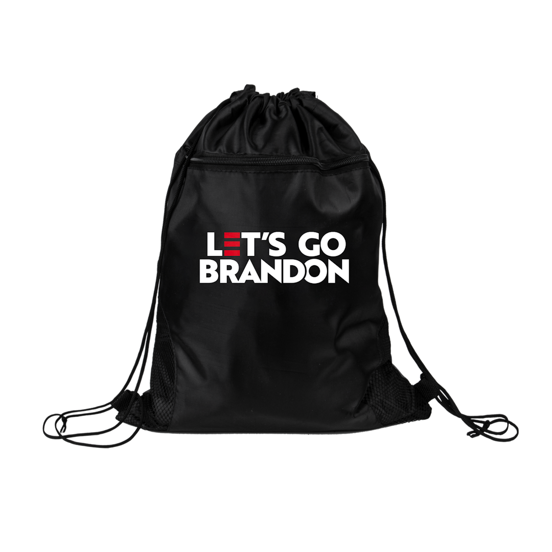 Let's Go Brandon Campaign Drawstring Bag - Black
