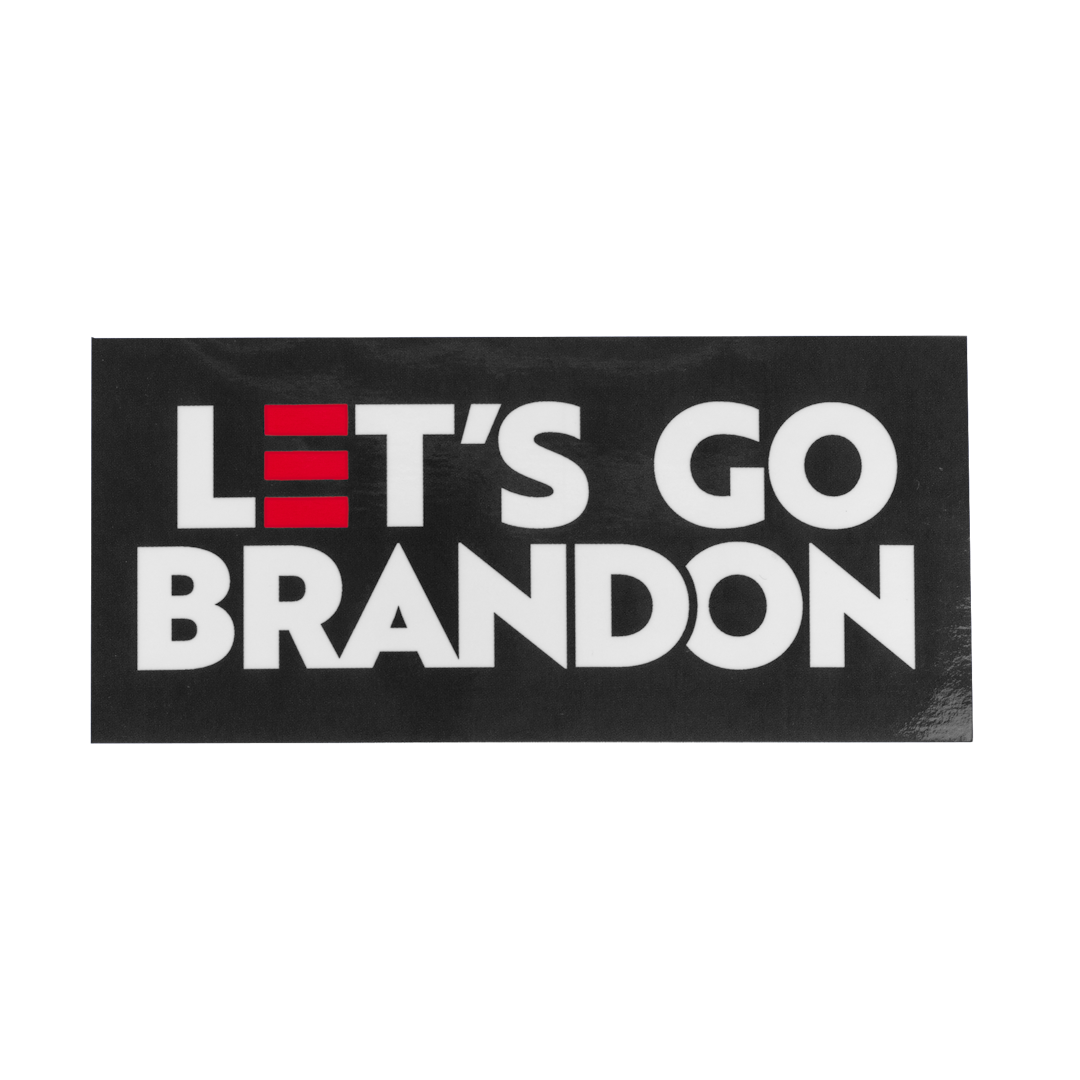 Let's Go Brandon Campaign Sticker - Black