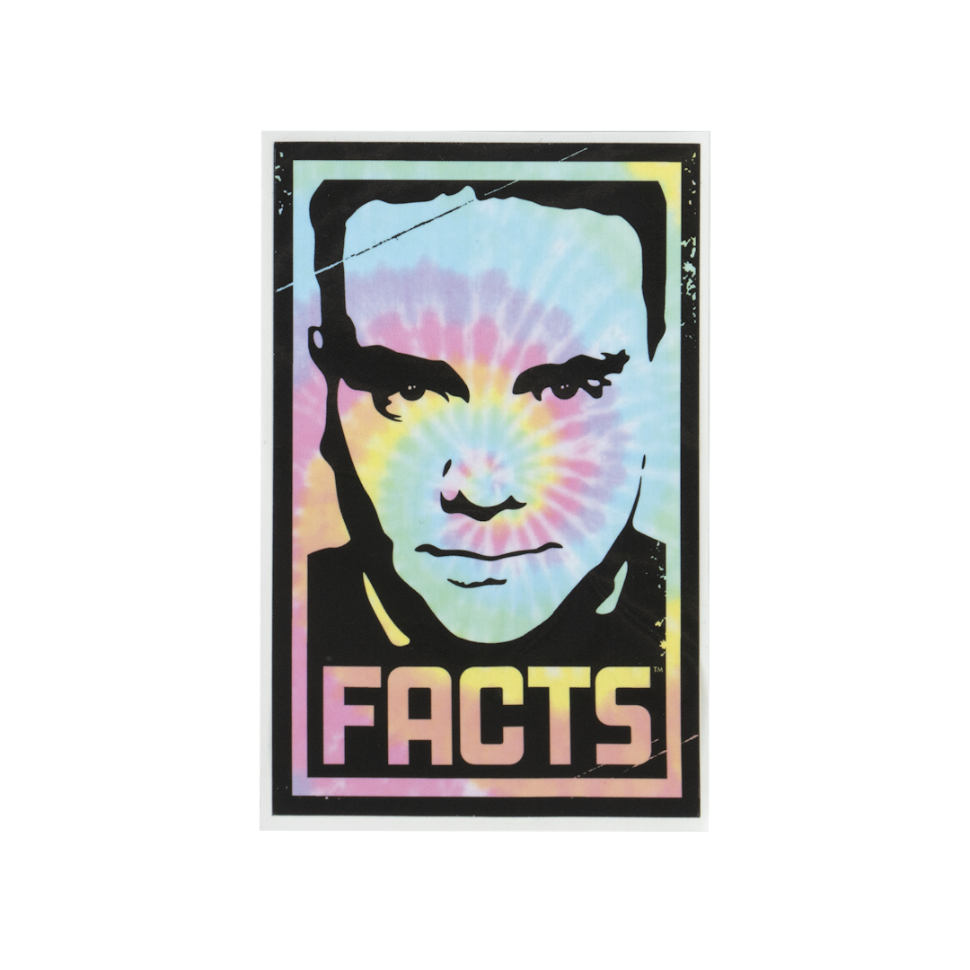 Ben Facts Tie Dye Sticker
