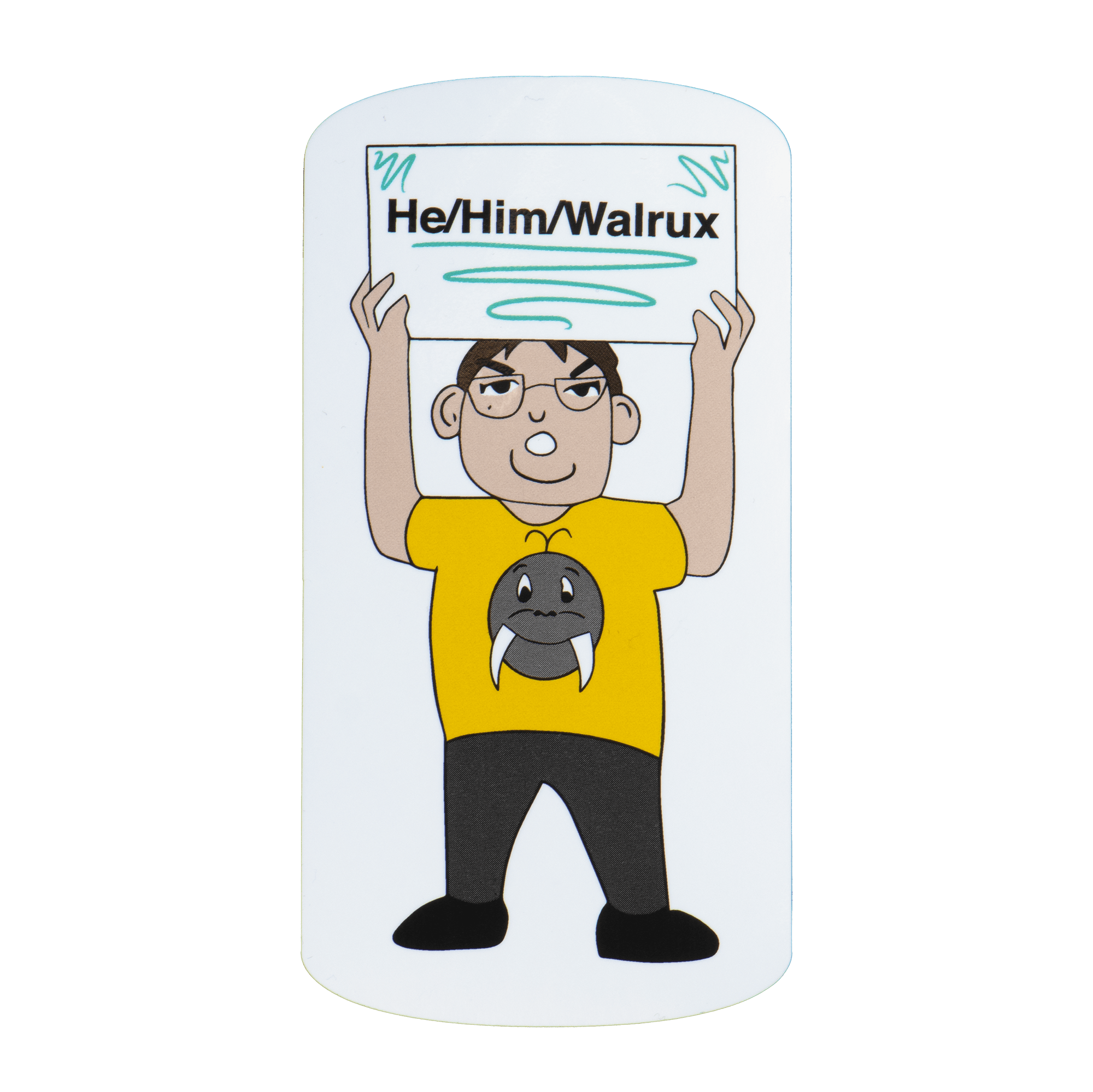 Johnny The Walrus T-Shirt - Yellow | The Daily Wire