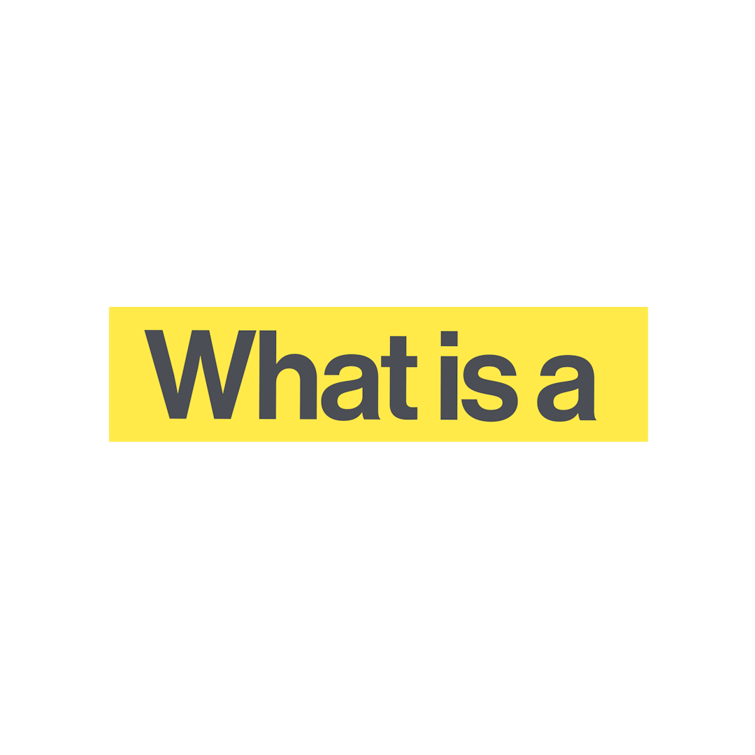 "What Is A" Sticker