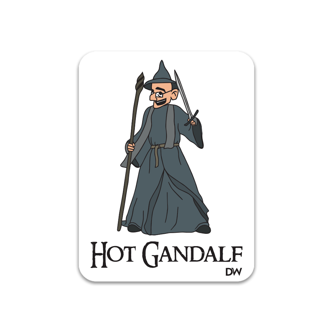 Hot Gandalf Sticker